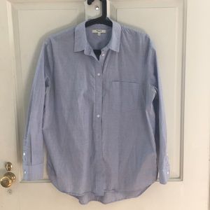 Madewell chambray button-down top. Size S
